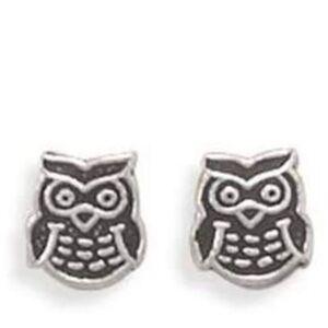 sterling silver owl earrings.
